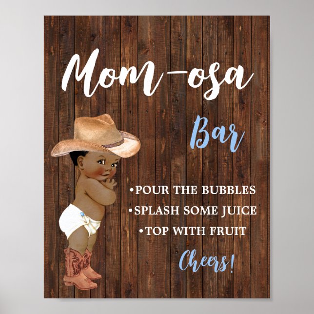 Poster Panneau de Baby shower Mimosa Bar Momosa Bar AA Co (Devant)
