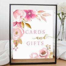 Panneau de Baby showers et cadeaux rose vif