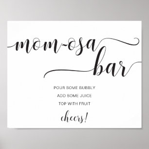 Poster Panneau de bar Momosa minimal moderne de Leyton