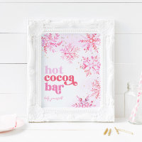 Panneau de barre de cacao chaud | Symbole de cacao