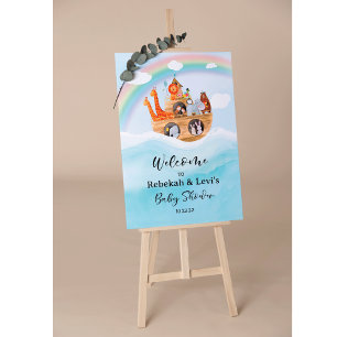 Poster Panneau de bienvenue à l'arche de Noé