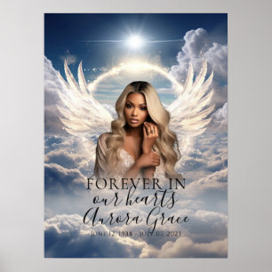 Poster Panneau de bienvenue au mémorial de l'étreinte ang