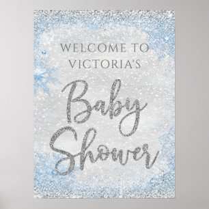 Poster Panneau de bienvenue Baby Shower Conte de fées d'h