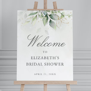 Poster Panneau de bienvenue Baby Shower de mariage à la v