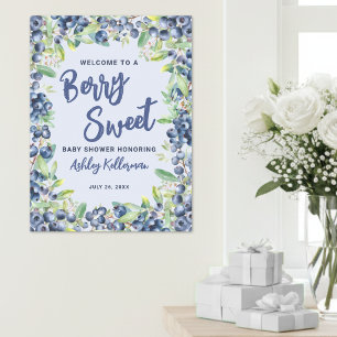 Poster Panneau de bienvenue Baby Shower doux comme la myr