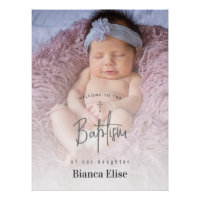 Panneau de bienvenue baptême photo bébé | Budget A