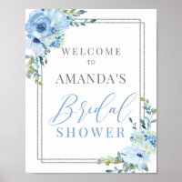Panneau de bienvenue de la douche de la nuptiale f