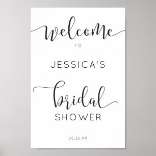 Poster Panneau de bienvenue de mariage champêtre écriture