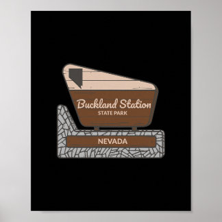 Poster Panneau de bienvenue du parc d'État de Buckland St