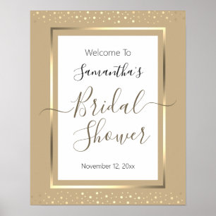 Poster Panneau de bienvenue élégant pour la fête de maria