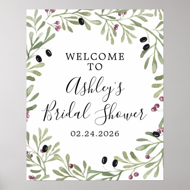 Poster Panneau de bienvenue grec toscan italien (Devant)