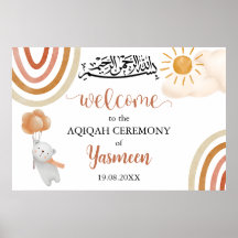 Panneau de bienvenue Instantané Aqiqah Aqeeqah