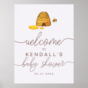 Poster Panneau de bienvenue Mom to Bee