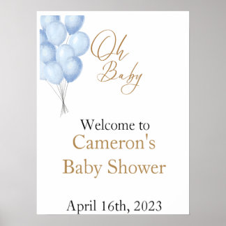 Poster Panneau de bienvenue Oh Bébé