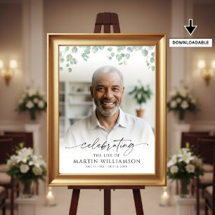 Poster Panneau de bienvenue photo botanique célébrant la 