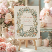 Panneau de bienvenue pour anniversaire Alice au Pa