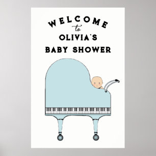 Poster Panneau de bienvenue pour Baby Shower