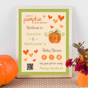 Poster Panneau de bienvenue pour Baby Shower Adorable Pet