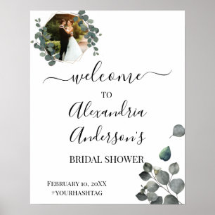 Poster Panneau de bienvenue pour Baby Shower de mariage a