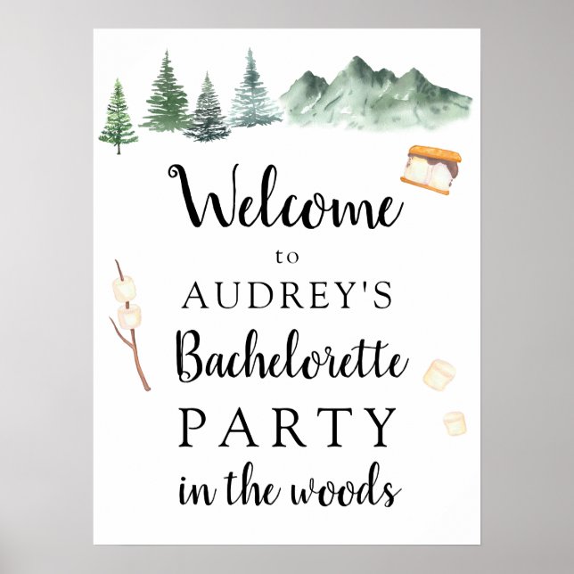 Poster Panneau de bienvenue pour enterrement de vie de je (Devant)