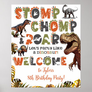 Poster Panneau de bienvenue pour fête d'anniversaire de d