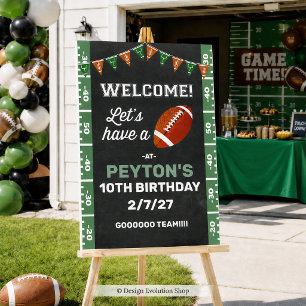 Poster Panneau de bienvenue pour fête de football