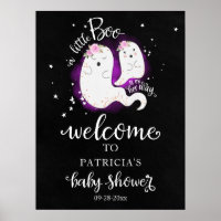Panneau de bienvenue pour la baby shower d'Hallowe