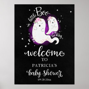 Poster Panneau de bienvenue pour la baby shower d'Hallowe