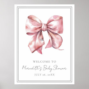 Poster Panneau de bienvenue pour la baby shower Thème Arc