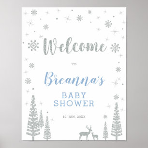 Poster Panneau de bienvenue pour la fête de Baby Shower W