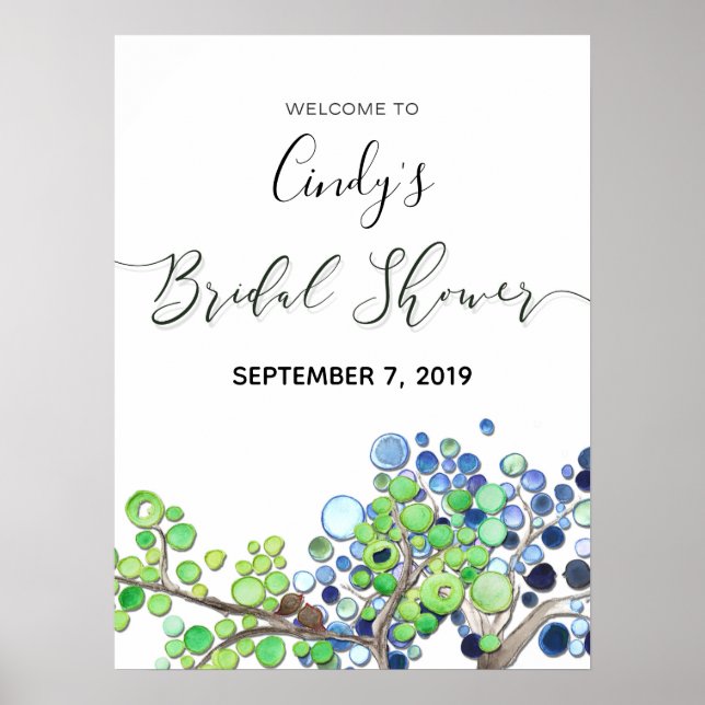 Poster Panneau de bienvenue pour la fête de mariage - For (Devant)