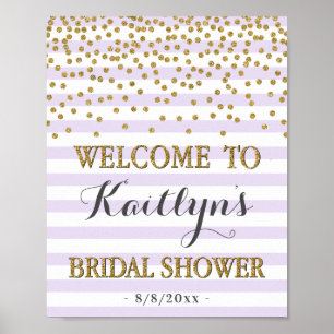 Poster Panneau de bienvenue pour la fête de mariage Lavan