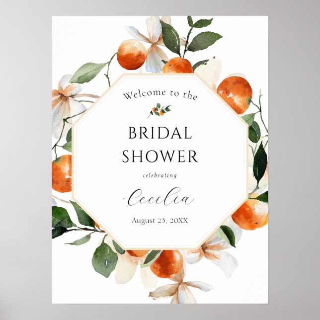 Poster Panneau de bienvenue pour la fête de mariage Orang (Devant)