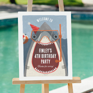 Poster Panneau de bienvenue pour l'anniversaire de la fêt