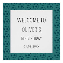 Panneau de bienvenue pour l'anniversaire des garço