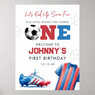 Poster Panneau de bienvenue pour le 1er anniversaire de f