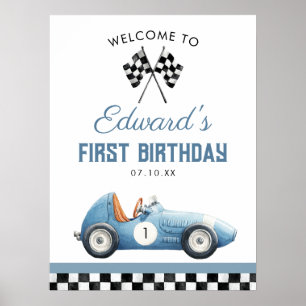 Poster Panneau de bienvenue pour le 1er anniversaire de l