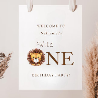 Poster Panneau de bienvenue pour le 1er anniversaire de S