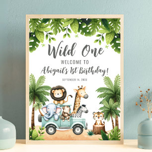 Poster Panneau de bienvenue pour le 1er anniversaire de W