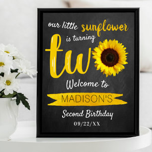 Poster Panneau de bienvenue pour le 2ème anniversaire de