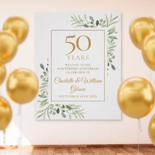 Poster Panneau de bienvenue pour le 50e anniversaire de m