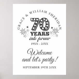 Poster Panneau de bienvenue pour le 70e anniversaire d'In