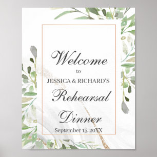 Poster Panneau de bienvenue pour le dîner de répétition