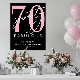 Poster Panneau de bienvenue pour les 70 ans de Black Pink