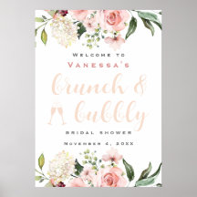 Panneau de bienvenue pour un mariage avec brunch e