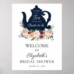 Poster Panneau de bienvenue pour une Baby Shower autour d