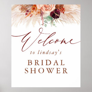 Poster Panneau de bienvenue pour une baby shower avec de 