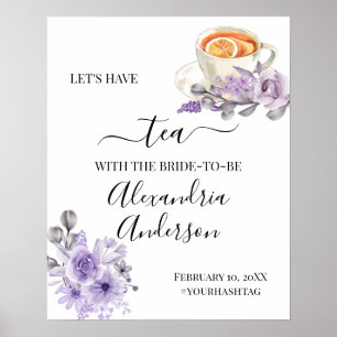 Poster Panneau de bienvenue pour une baby shower de maria