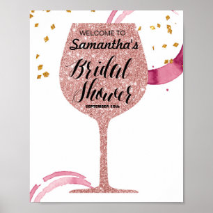 Poster Panneau de bienvenue pour une baby shower de maria