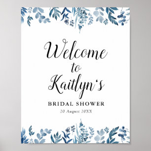 Poster panneau de bienvenue pour une baby shower de maria